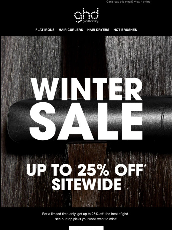 ghd: Up to 25% off* ghd | Milled