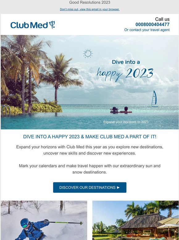 Dive into a Happy 2023 with Club Med 🎉