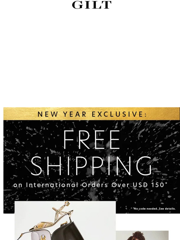 Gilt 3 DAYS FREE International Shipping Milled