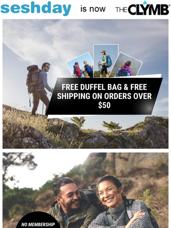 seshday is now The Clymb - plus Free Offers!