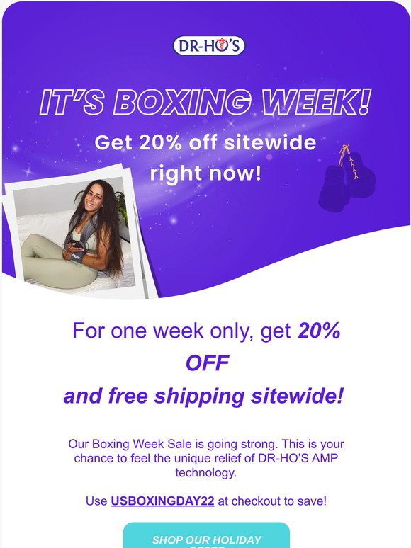 DR-HO’S Boxing Week Sale is on now!