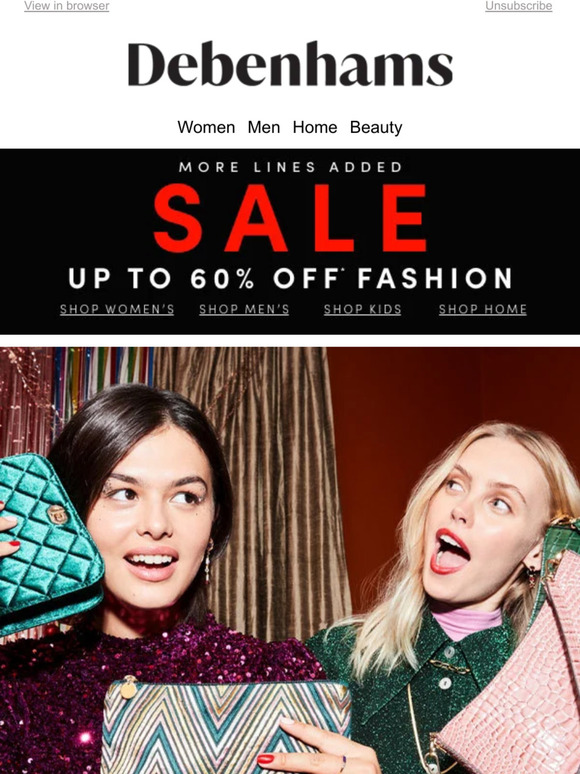 Debenhams Ireland The New Year's Eve Party Guide Milled