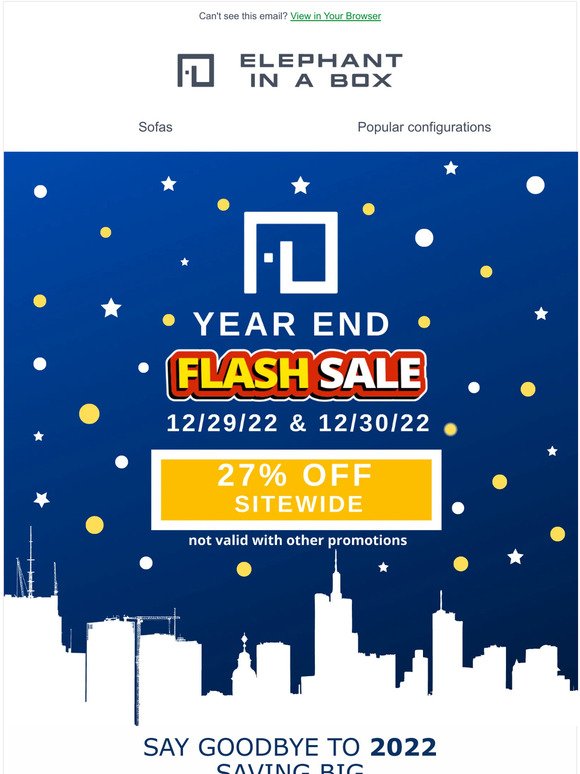 🎉Say goodbye to 2022 with this Secret FLASH SALE
