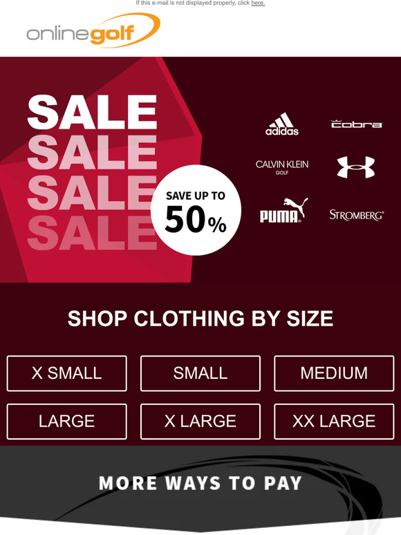 Sale continues - Up to 50% off!