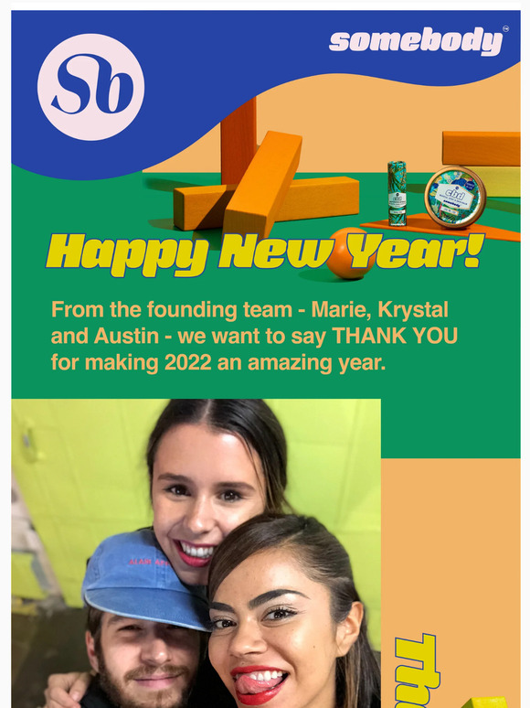 💙🎊 Happy New Year from Somebody! 🎊💙