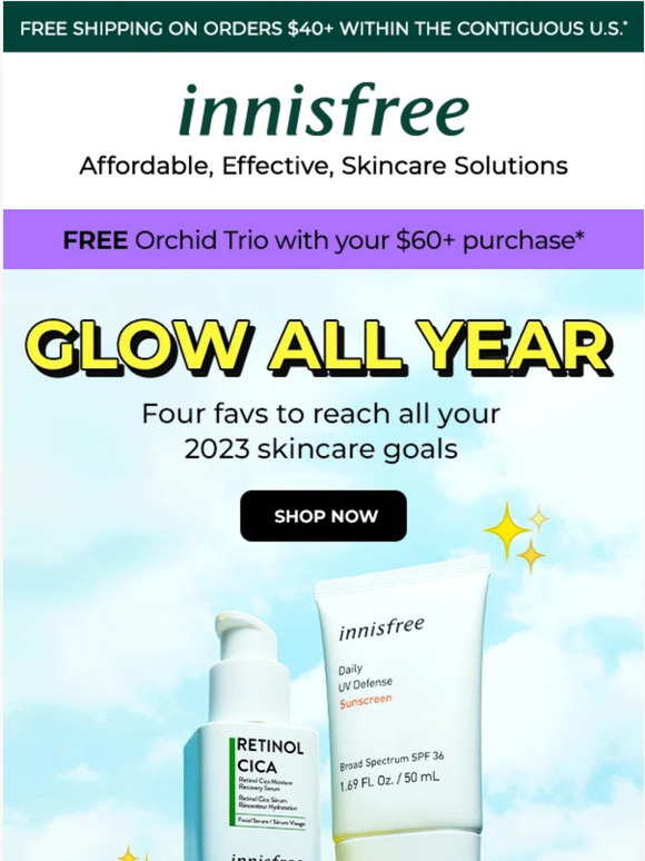 innisfree Glow into 2023 with innisfree! Milled