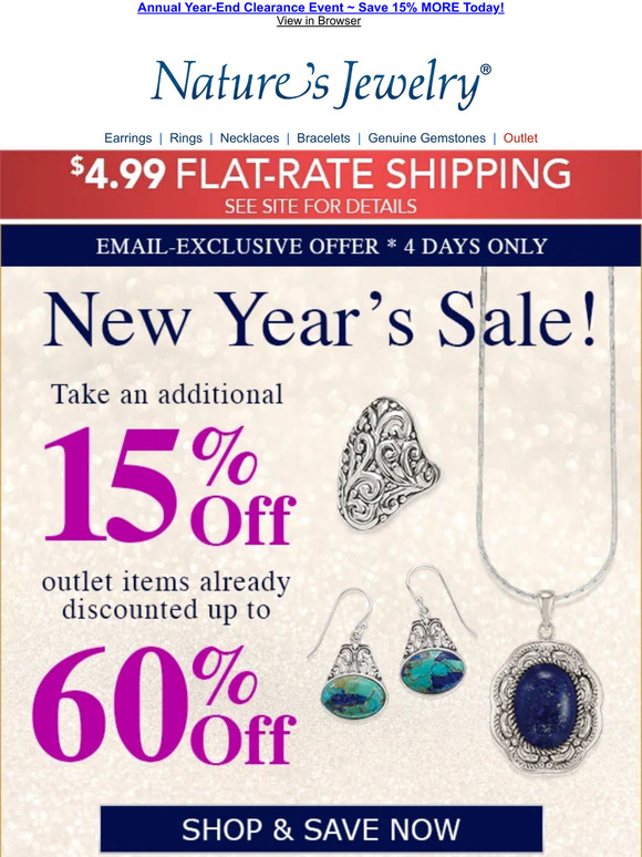 Nature's Jewelry Valued Customer, Where Did 2022 Go? 🍷 Celebrate 2023