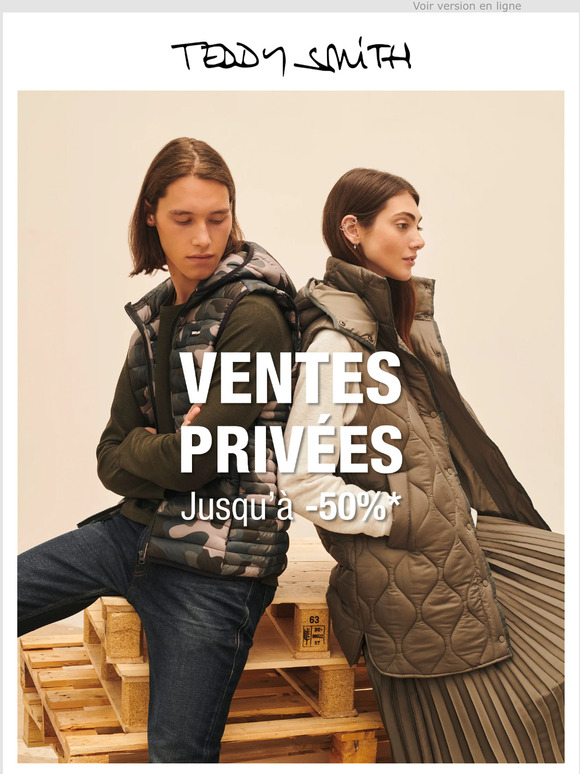 VENTES PRIVEES : jusqu'à -50%