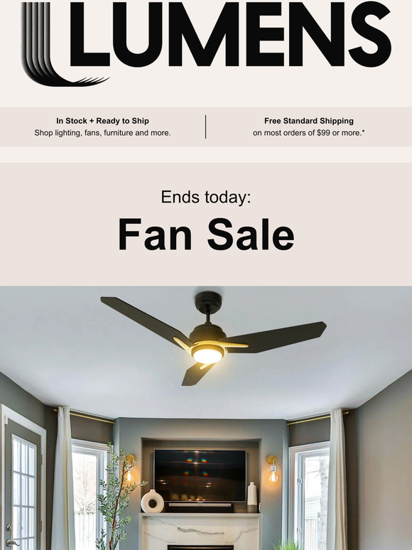 Ends midnight: Fan Sale.