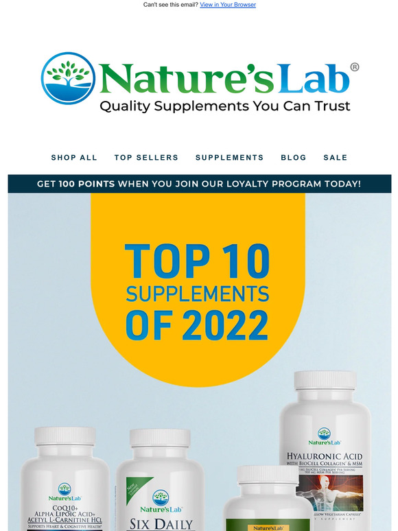 🏆 Your Top 10 Supplements of 2022