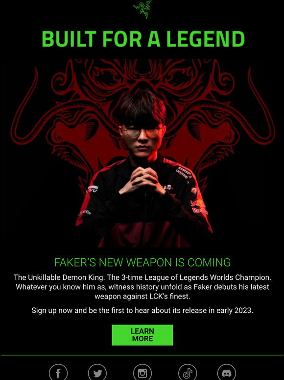 Razer: Faker's New Weapon is Coming | Milled