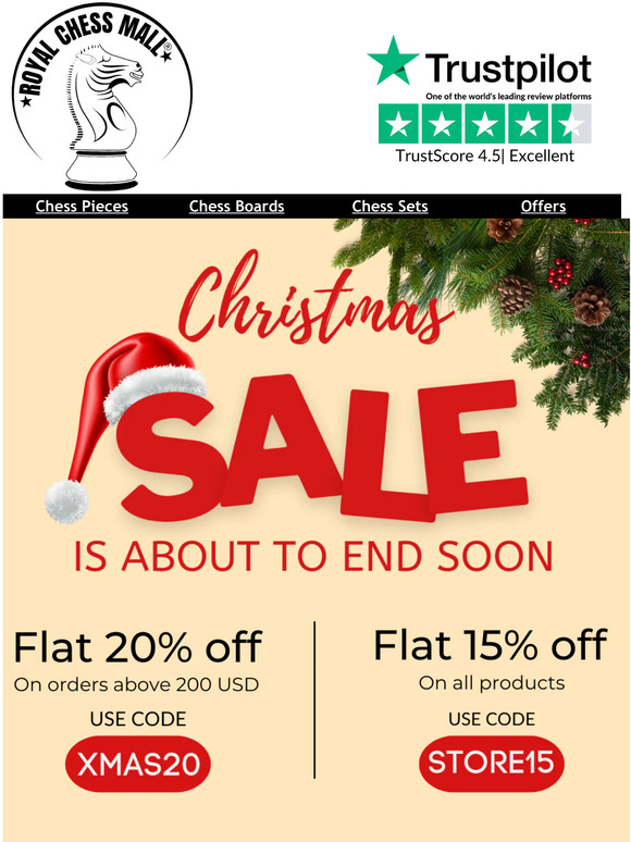 Hurry Up! our Christmas sale is about to end | Use Code: XMAS20