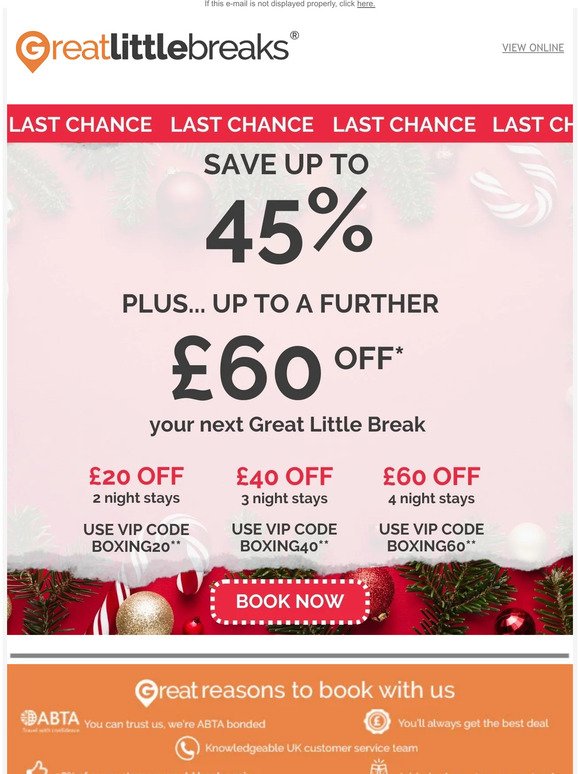 LAST CHANCE | Boxing Day Sale Ending Soon