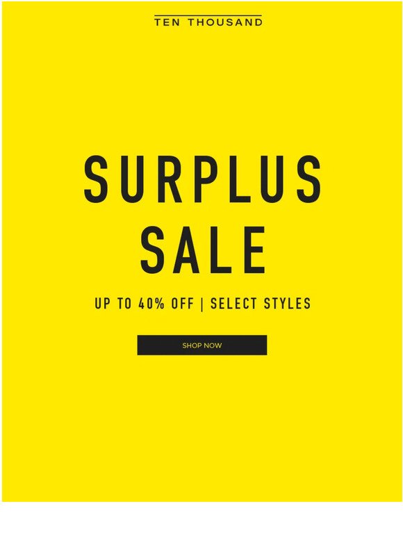 ICYMI: Up To 40% Off