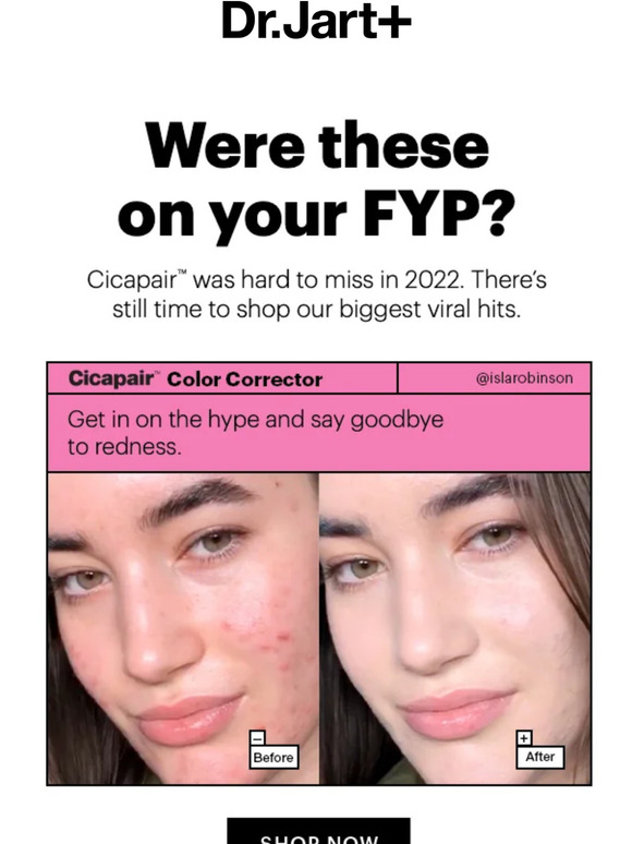 Dr Jart Plus Cicapair™ Was All Over TikTok for a Reason. Milled