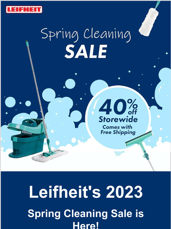 Leifheit's Annual Spring Cleaning Sale Is Here: Enjoy 40% Off Storewide!