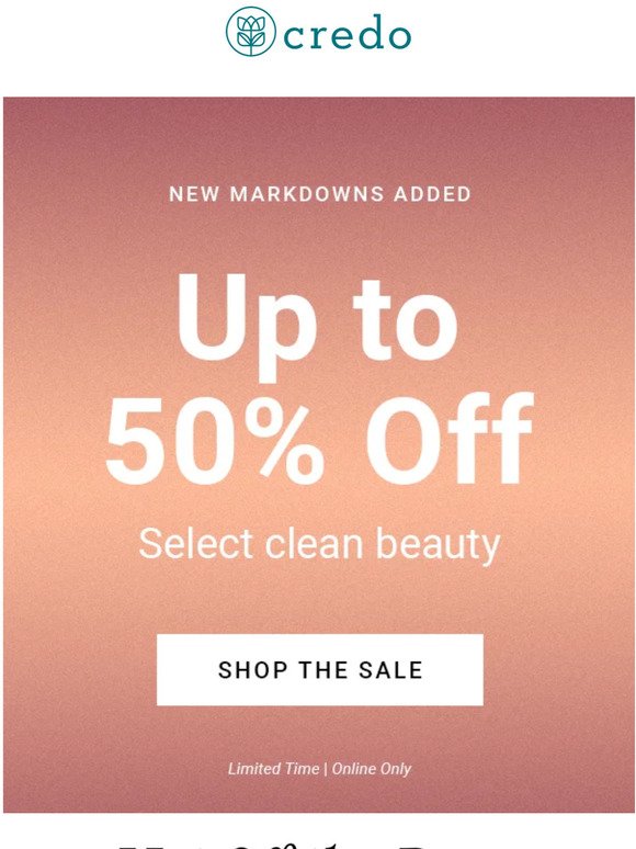 Up to 50% OFF | Meet editor-loved clean beauty