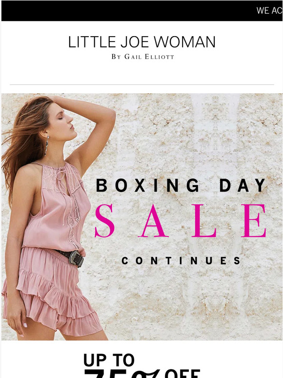 Sale Continues But Not For Long