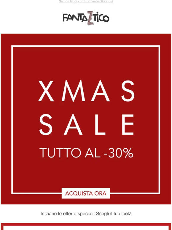 -30% in anteprima Xmas Sale 👍