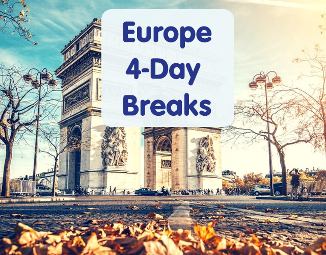 National Holidays Explore Europe on one of our fantastic 4day breaks