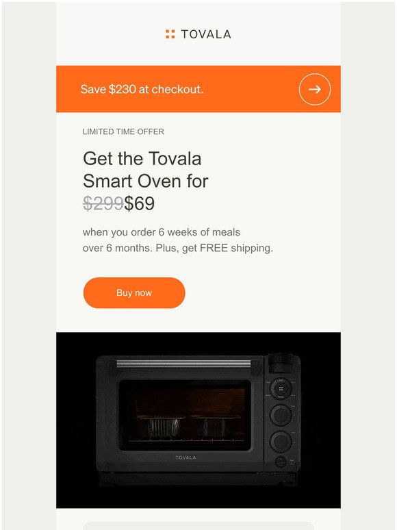 The time for cozy meals is now—and you can cook ours from the couch. 😏  Hurry and get a $49 Tovala Smart Oven + free shipping when you shop …