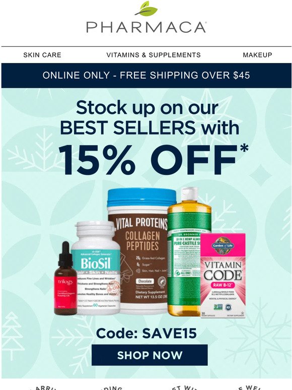 Bring Home Health Before the New Year - Shop our Picks with 15% off!