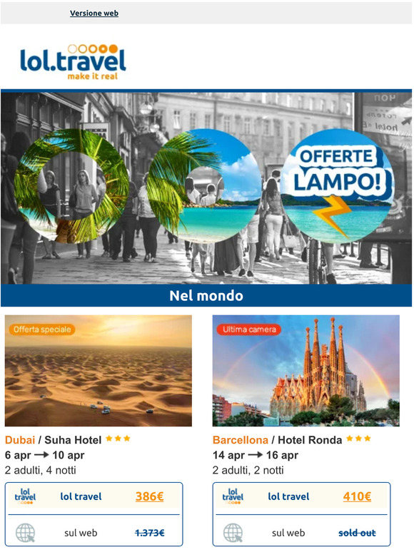 Hai detto...OFFERTE LAMPO?