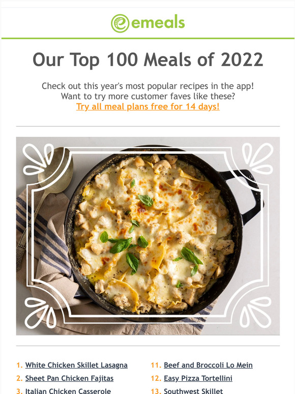 eMeals: Our Top 100 Meals of the Year are HERE! 💯😋 | Milled