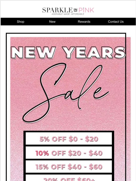 Get the party started with our New Year Sale! ✨
