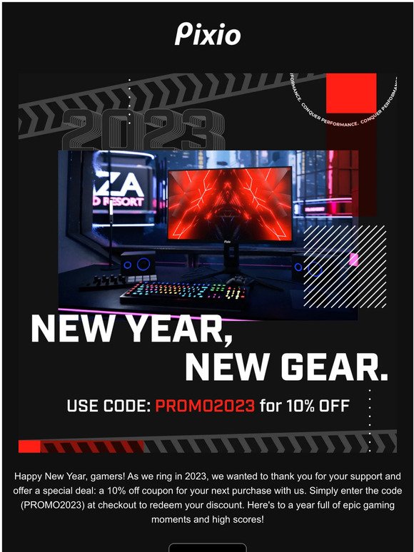 Happy New Year! 10% Off Gaming Monitors!  🎇