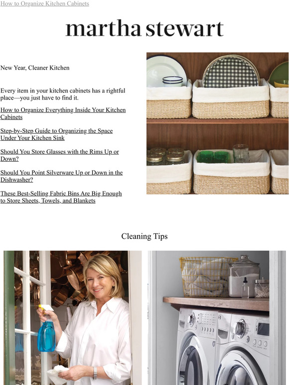 Martha Stewart How to Organize Everything Inside Your Kitchen