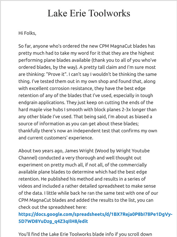 Independent test results confirm MagnaCut blades are the highest performing handplane blades available