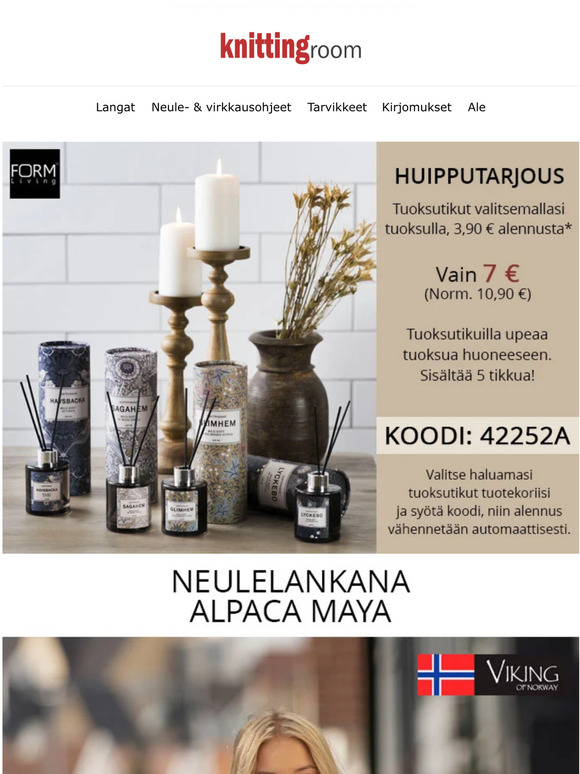 Huipputarjous! Tuoksutikut vain 7 € (Norm. 10,90 €)