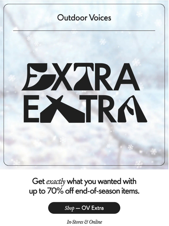Outdoor Voices Email Newsletters Shop Sales, Discounts, and Coupon Codes