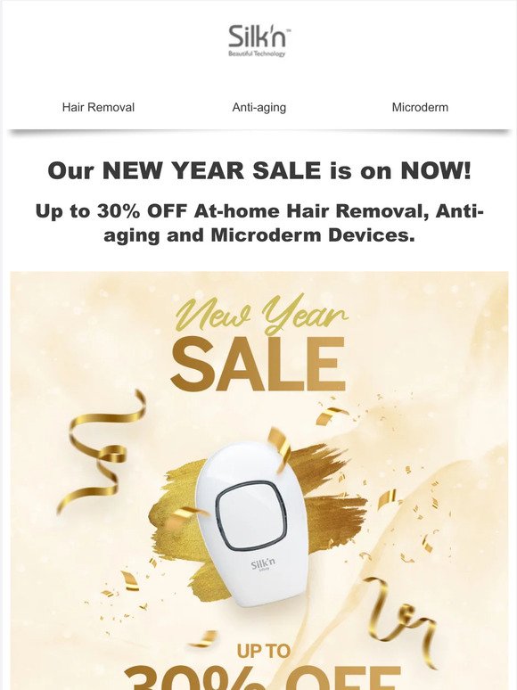 🥳 Our New Year Sale is on NOW!!! Save up to 30% OFF on our favorite skincare devices!