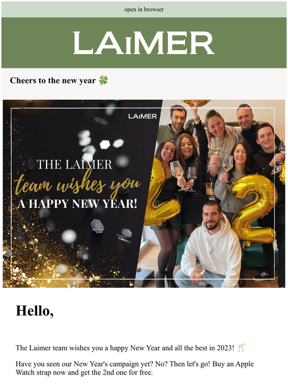 The LAiMER team wishes you a happy new year! 🥂🍀