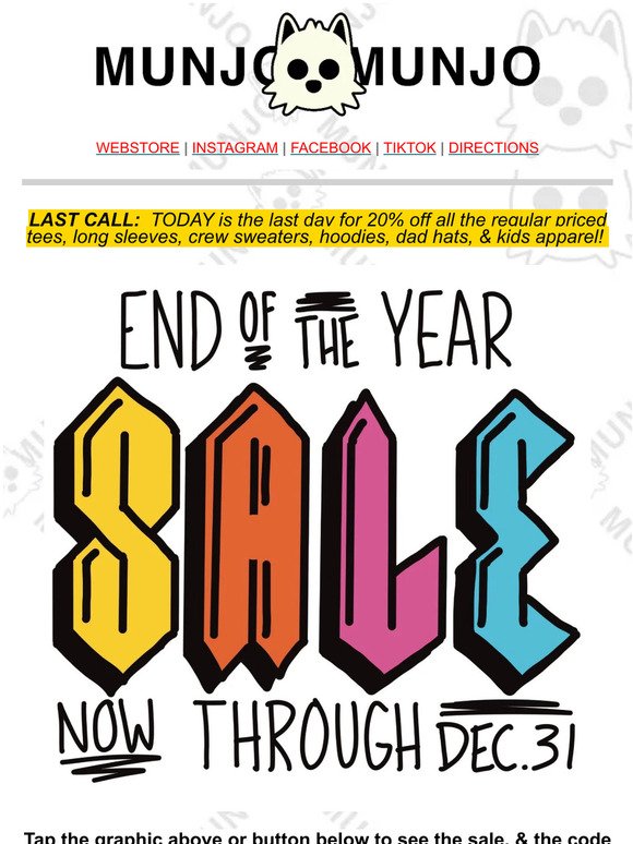 REMINDER: End of Year Sale Ends TONIGHT!⚡