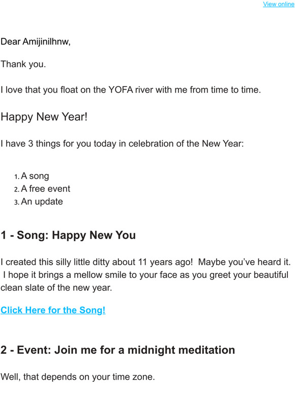 Did you miss this? (New Year song, event, update)