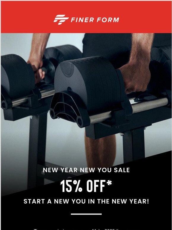 It’s New Year’s Eve: Save 15% with Finer Form New Year New You Sale