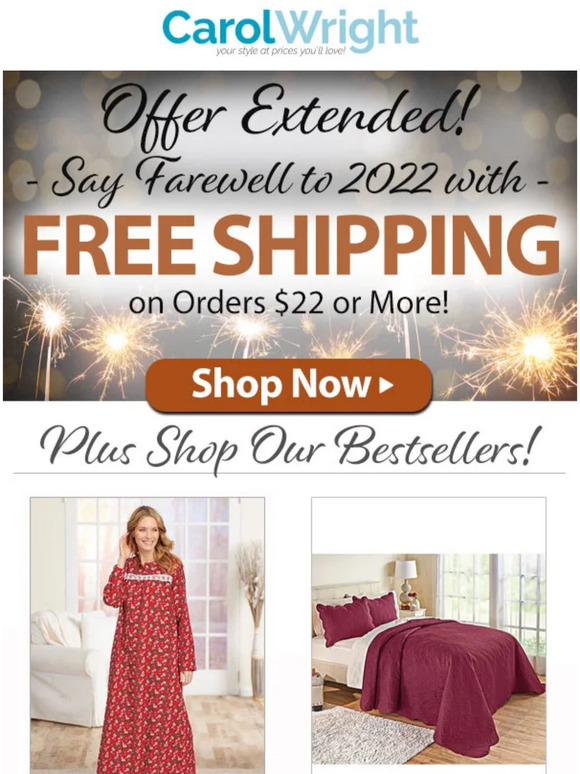 Dr. Leonard's Healthcare/Carol Wright Gifts: Goodbye, 2022! 🥂 | Milled