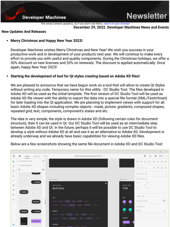 December 29, 2022. Developer Machines