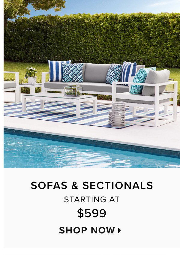 Sofas & sectionals starting at $599. Shop now >