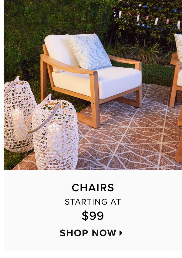 Chairs starting at $99. Shop now >