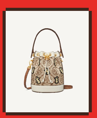 T Monogram Bucket Bag