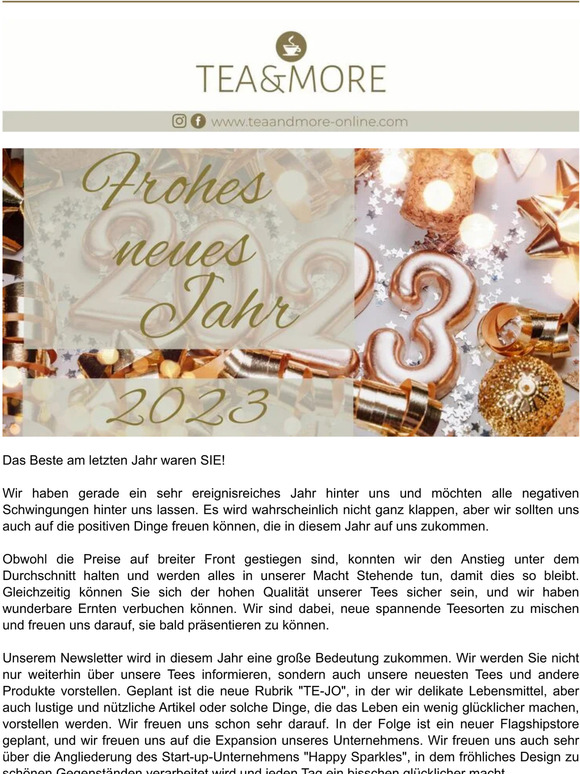 Frohes neues Jahr: eine Nachricht von uns! 🎆