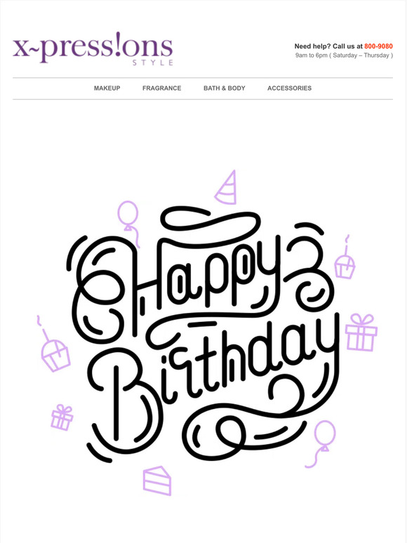 Happy Birthday —