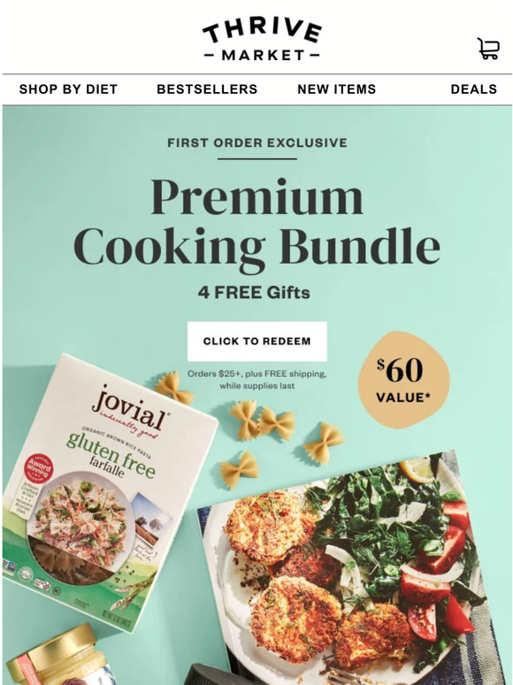 Thrive Market 4 FREE bestselling cooking staples (60 value) 🧑‍🍳 Milled