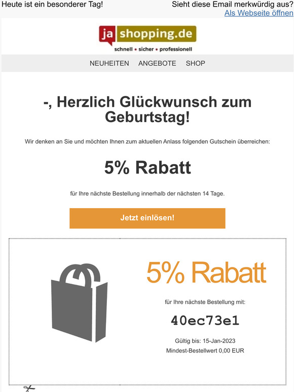 — —, Herzlich Glückwunsch zum Geburtstag!