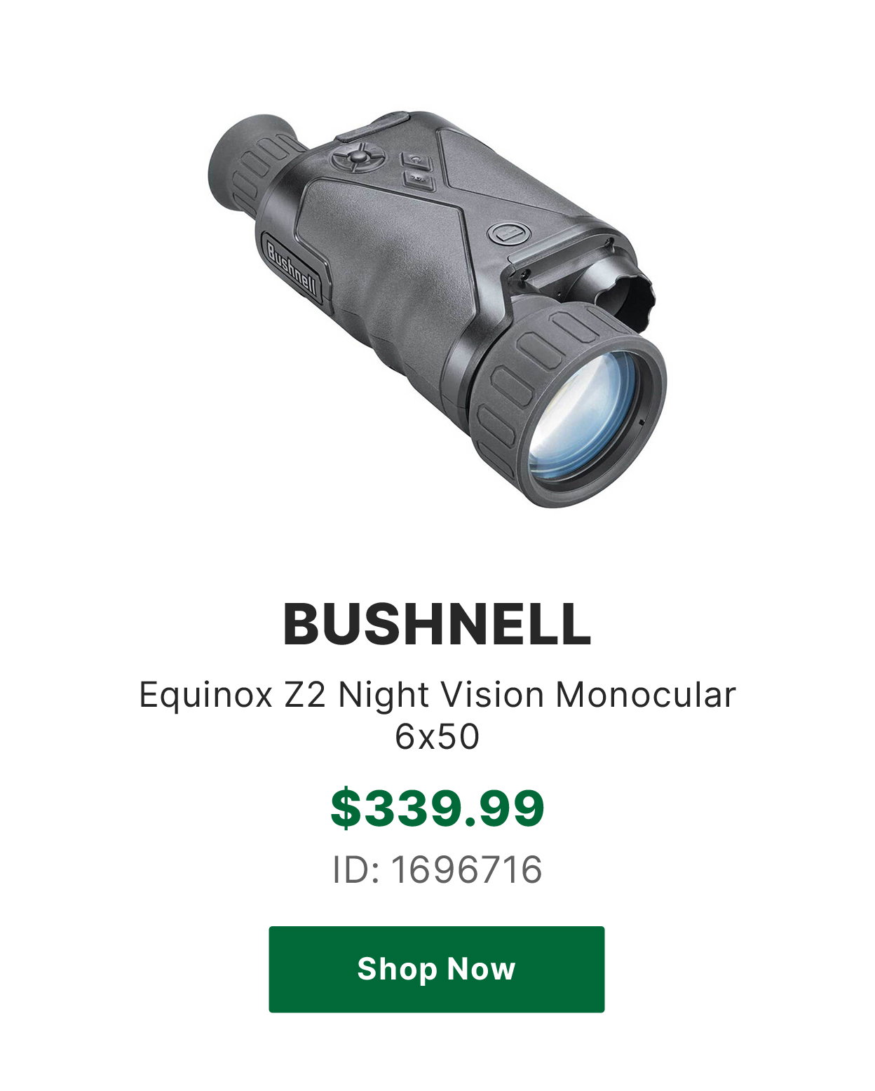 Bushnell Equinox Z2 Night Vision Monocular - 6x50