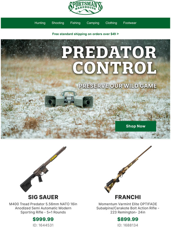 Sportsman's Warehouse Predator Hunting Gear Milled